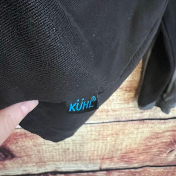 Kuhl 1/4 Quarter Zip Pullover Jacket Mens XL Gray Black Outdoor Hiking Active - Picture 4 of 4